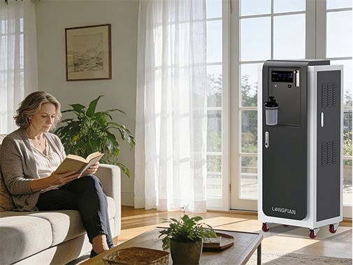 Concentrador de oxígeno de alto flujo Longfian de 20L, nuevo diseño